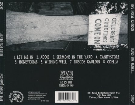 Five Horse Johnson - Blues For Henry 1996