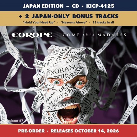 Europe - Come This Madness 2026 (Japan Edition)